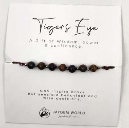 Gemstone Bead Bracelets Tigers Eye