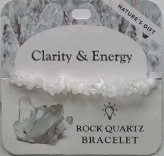 Natures Gift Jewelry Healing Gem-Chip Bracelet Rock Quartz- Clarity & Energy