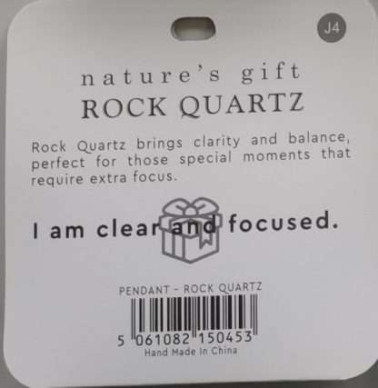 Natures Gift Jewelry Wishing Pendant Rock Quartz- Just for You - Image 5