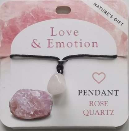Natures Gift Jewelry Healing Pendant Rose Quartz- Love & Emotion