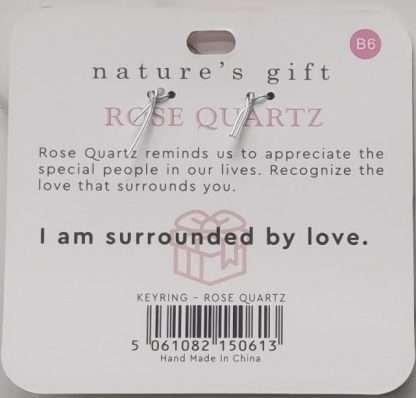 Natures Gift Jewelry Wishing Keyring Rose Quartz- Someone Special - Image 5