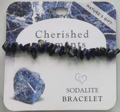 Natures Gift Jewelry Wishing Gem-Chip Bracelet Sodalite- Cherished Moments
