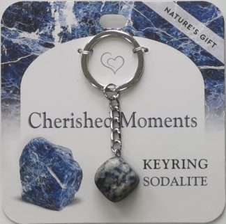 Natures Gift Jewelry Wishing Keyring Sodalite- Cherished Moments