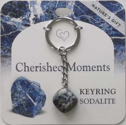 Natures Gift Jewelry Wishing Keyring Sodalite- Cherished Moments