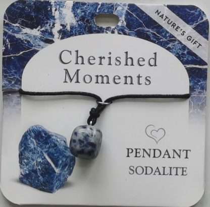 Natures Gift Jewelry Wishing Pendant Sodalite- Cherished Moments
