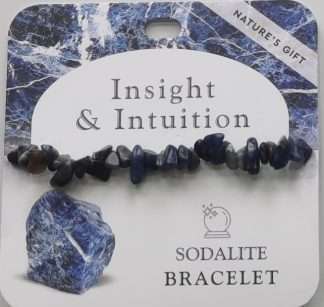 Natures Gift Jewelry Healing Gem-Chip Bracelet Sodalite- Insight & Intuition