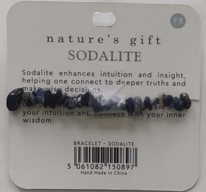 Natures Gift Jewelry Healing Gem-Chip Bracelet Sodalite- Insight & Intuition - Image 5