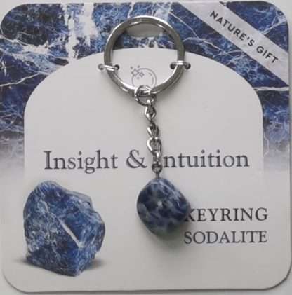 Natures Gift Jewelry Healing Keyring Sodalite- Insight & Intuition