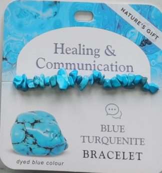 Natures Gift Jewelry Healing Gem-Chip Bracelet Turquenite- Healing & Communication
