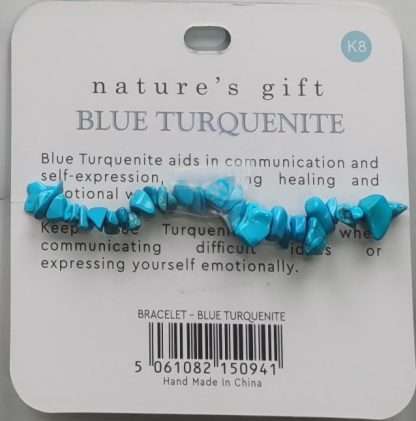 Natures Gift Jewelry Healing Gem-Chip Bracelet Turquenite- Healing & Communication - Image 5