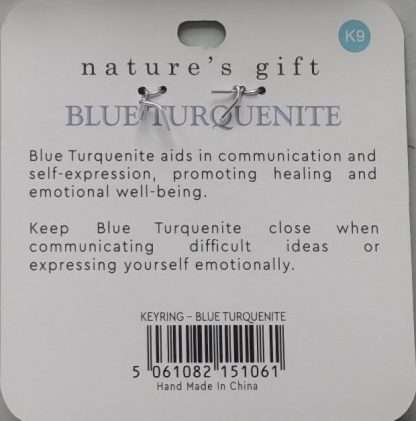 Natures Gift Jewelry Healing Keyring Turquenite- Healing & Communication - Image 5