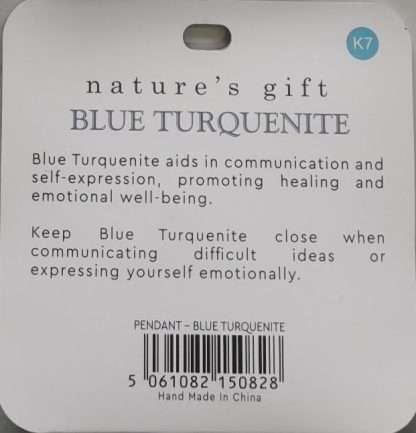 Natures Gift Jewelry Healing Pendant Turquenite- Healing & Communication - Image 5