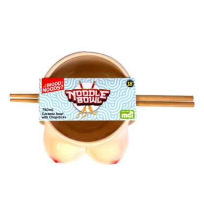 Boobs Ceramic Noodle Bowl with Bamboo Chopsticks - Image 5