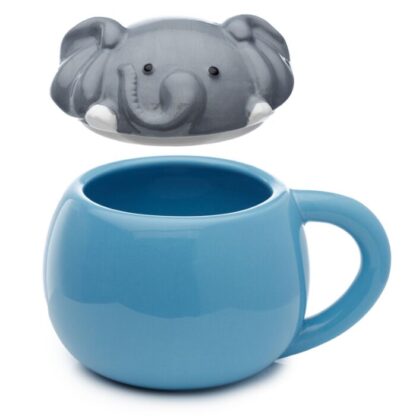 Adoramals Elephant Peeping Lid Ceramic Lidded Animal Mug - Image 3