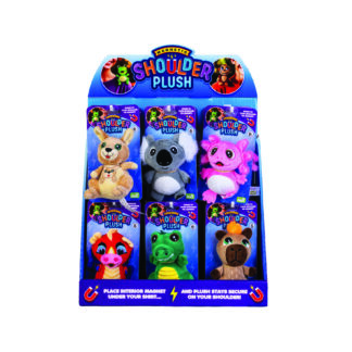 Shoulder Plush Counter Display 12 Pieces- Free Stand- stock value $124.20