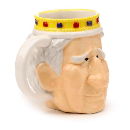 King Charles III Ceramic Head Shaped Mug - Image 8