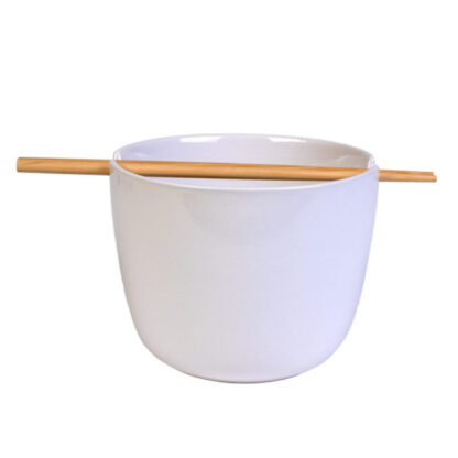 Jesus Ramen Ceramic Noodle Bowl with Bamboo Chopsticks - Image 5