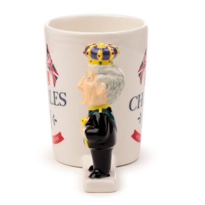 King Charles III Ceramic Shaped Handle Mug - Image 4