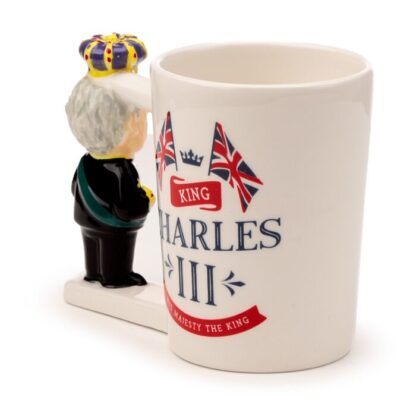 King Charles III Ceramic Shaped Handle Mug - Image 6