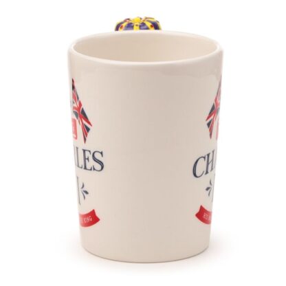 King Charles III Ceramic Shaped Handle Mug - Image 7