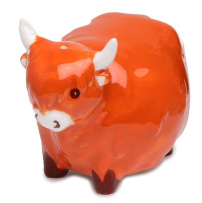 Highland Coo Cow Ceramic Salt & Pepper Set - Image 4