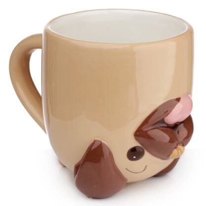Mopps Pug Upside Down Ceramic Shaped Mug - Image 4
