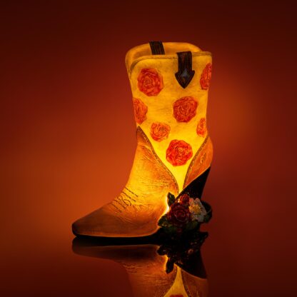 Rose Cowboy Boot Table Lamp - Image 2