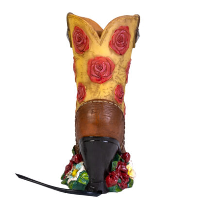 Rose Cowboy Boot Table Lamp - Image 4