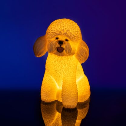White Poodle Dog Table Lamp - Image 2