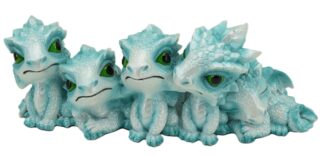 Four Baby Ice Dragons