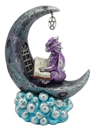 Purple Dragon On Moon with LED Light
