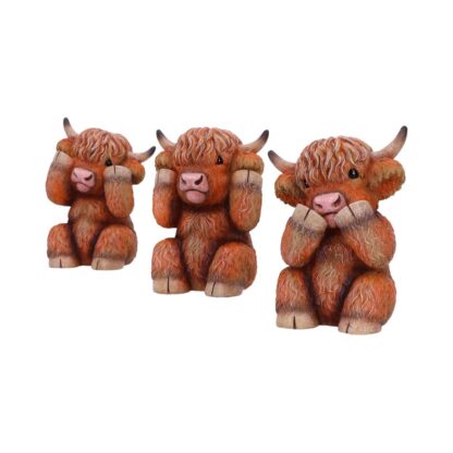 Nemesis Now Three Wise Highland Cows - Image 7