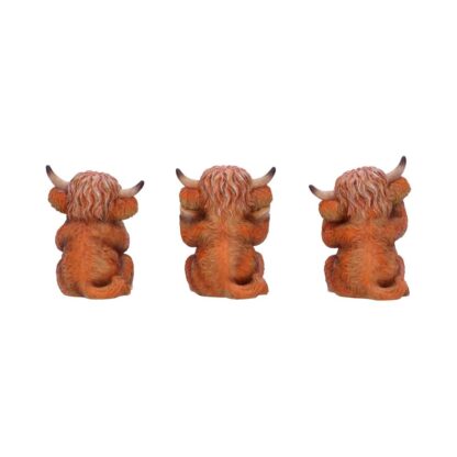 Nemesis Now Three Wise Highland Cows - Image 2
