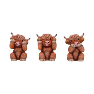 Nemesis Now Three Wise Highland Cows