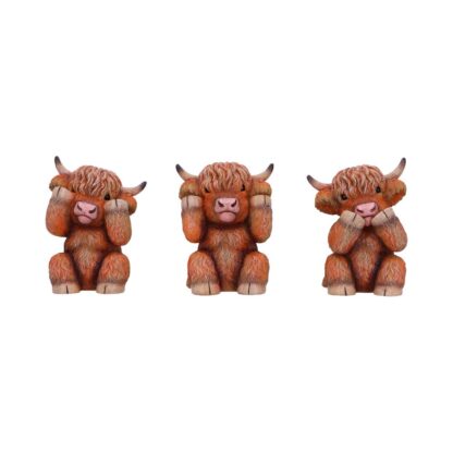 Nemesis Now Three Wise Highland Cows