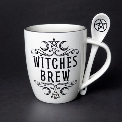 Alchemy Fine Bone China Mug and Spoon Set Witches Brew