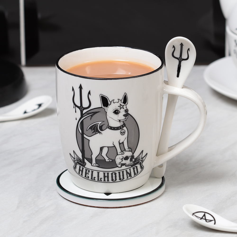 Alchemy Ceramic Mug & Spoon Set Hellhound - Image 3