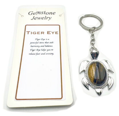 Keyring Turtle Tiger Eye