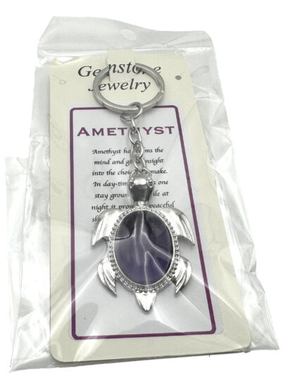 Keyring Turtle Amethyst - Image 2