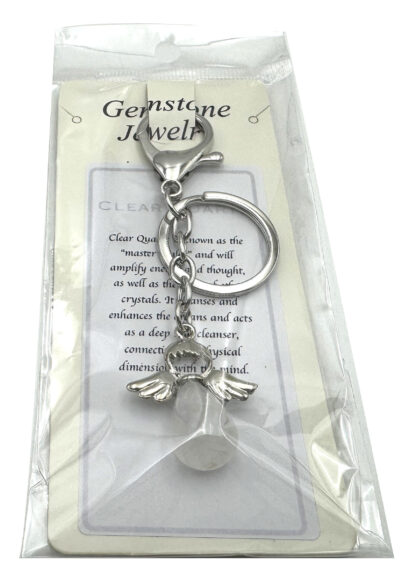 Keyring Angel Clear Quartz - Image 2