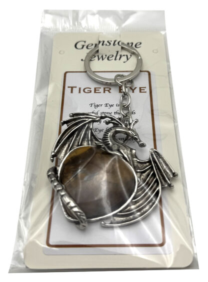 Keyring Flying Dragon Tiger Eye - Image 2