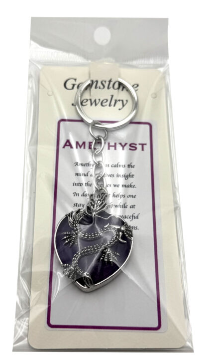 Keyring Dragon Heart Amethyst - Image 2