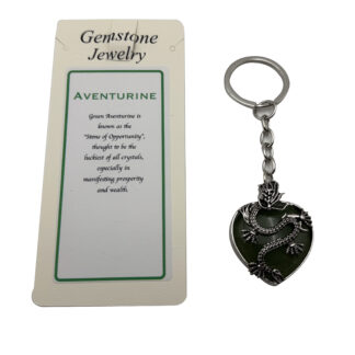 Keyring Dragon Heart Aventurine