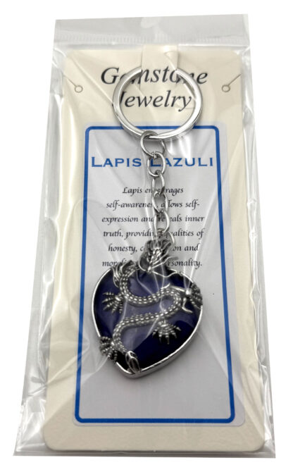 Keyring Dragon Heart Lapis - Image 2