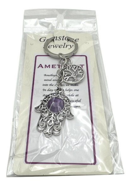 Keyring Hamsa Amethyst - Image 2
