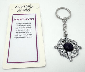 Keyring Compass Amethyst