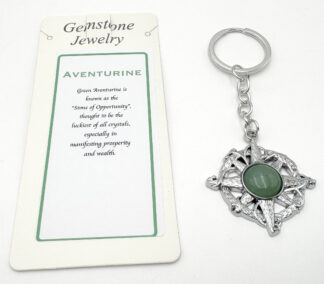 Keyring Compass  Aventurine