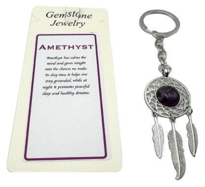 Keyring Dreamcatcher Amethyst
