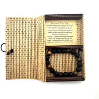 Matte Onyx & Tiger Eye Bracelet 10mm