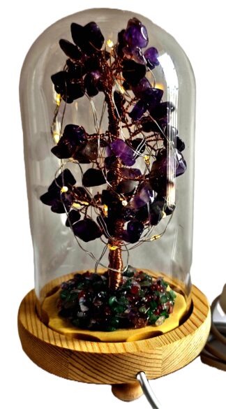 Gemstone Tree with USB LED Light Amethyst